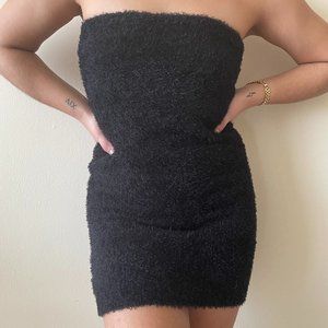 BLACK TEDDY DRESS